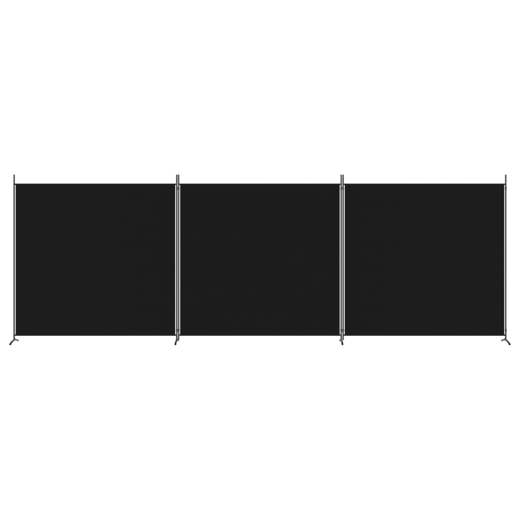 vidaXL 1-Panel Room Divider Folding Panel Screen Movable Partition Privacy Separator Wall Furniture Indoor Bedroom Office Black 175x180 cm