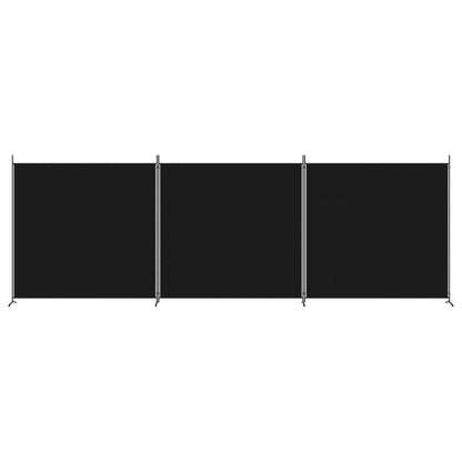 vidaXL 1-Panel Room Divider Folding Panel Screen Movable Partition Privacy Separator Wall Furniture Indoor Bedroom Office Black 175x180 cm