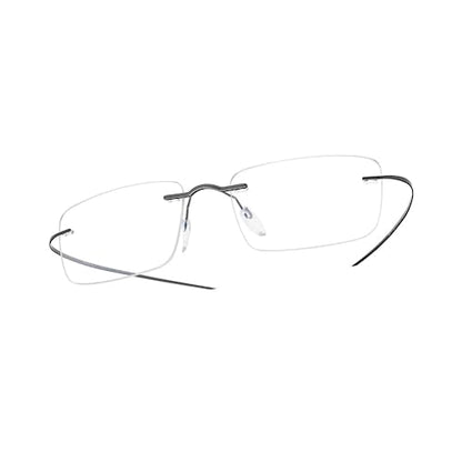 Titanium Glasses Frame,Rimless Frameless Optical Eyewear Eyeglasses for Men and Women F85640