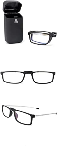 Focus Eye Fit Reading Glasses for Men and Women - Light Weight Folding Readers Includes Glasses Case and Cleaning Cloth