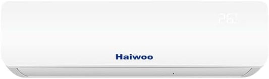 Haiwoo Air Conditioner 1 Ton Capacity 12000 BTU, T1 Highly Efficient Tropical Compressor, Golden Fin to Prevent Corrosion, Refrigerant:R410A, White