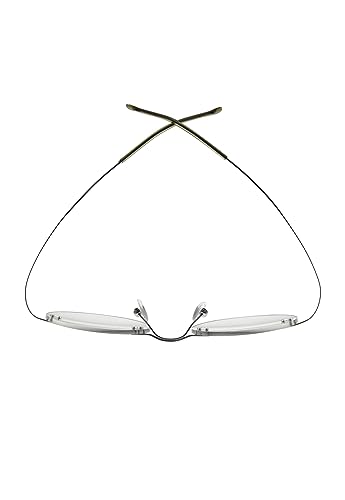 Titanium Glasses Frame,Rimless Frameless Optical Eyewear Eyeglasses for Men and Women F85640