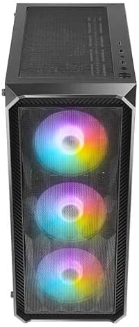 Antec NX Series NX292 Mid-Tower E-ATX Gaming Case, 3 x 120mm RGB fans & 1 x 120mm Fan Included, Tempered Glass Side Panel, 360mm Radiator Support, RGB Gaming Cabinet - Black - CaveHubs