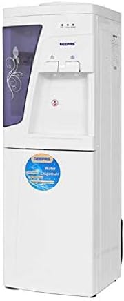 Geepas Water Dispenser Hot & Cold Stainless Steel Tank, Compressor Cooling System, Child Lock 2 Tap In 1, White, 1L And 2.8L Capacity, GWD8359