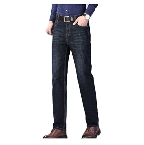 Tecnovo Men Business Jeans Classic Style Straight Stretch Denim Trousers Male Pants Men Casual Jeans Denim Pants