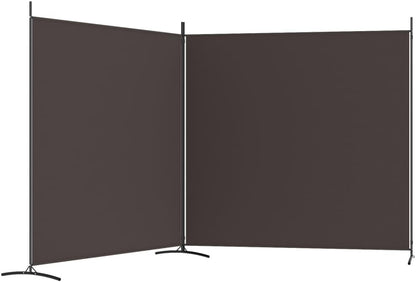 vidaXL 1-Panel Room Divider Folding Panel Screen Movable Partition Privacy Separator Wall Furniture Indoor Bedroom Office Black 175x180 cm