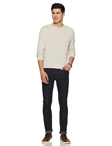 DIVERSE Men's Skinny Fit Jeans (DCMDT03KC24L33-508D_Black_28W x 33L)