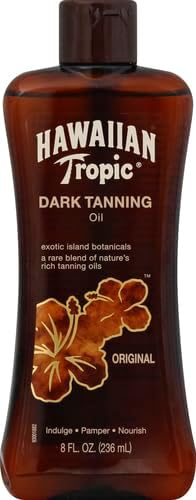 Hawaiian Tropic Dark Tanning Oil Original 8 Oz, Ounce (Pack Of 1)