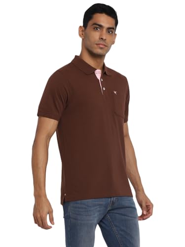 Deniklo Men's Polo Collar T-Shirt with Pocket & Logo DK 225