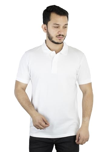 Men's Solid Pique Polo Shirt - Polo Shirt for Men