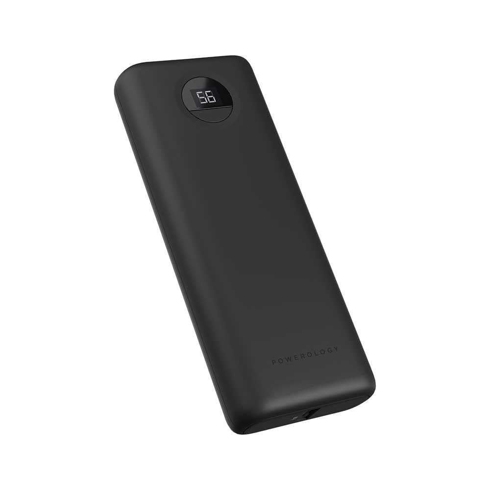 Powerology Compact Power Bank 20000mAh PD 30W - Black - CaveHubs