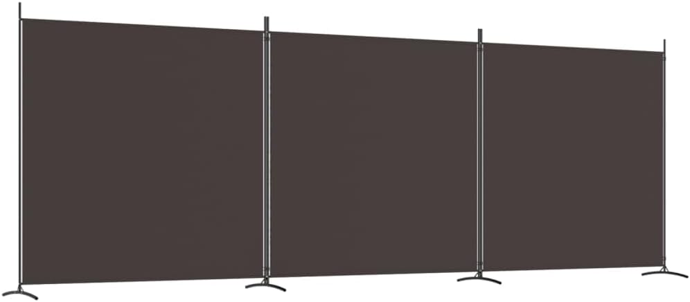 vidaXL 1-Panel Room Divider Folding Panel Screen Movable Partition Privacy Separator Wall Furniture Indoor Bedroom Office Black 175x180 cm