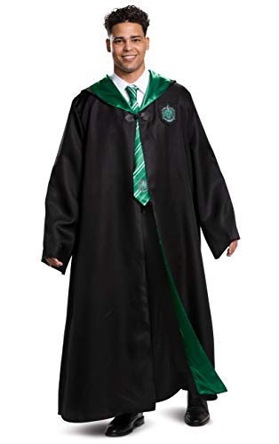 DISGUISE Harry Potter Robe, Deluxe Wizarding World Hogwarts House Themed Robes for Adults, Movie Quality Dress Up Costume Accessory, Black