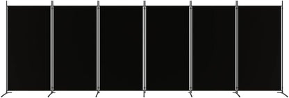 vidaXL 1-Panel Room Divider Folding Panel Screen Movable Partition Privacy Separator Wall Furniture Indoor Bedroom Office Black 175x180 cm