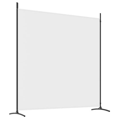 vidaXL 1-Panel Room Divider Folding Panel Screen Movable Partition Privacy Separator Wall Furniture Indoor Bedroom Office Black 175x180 cm