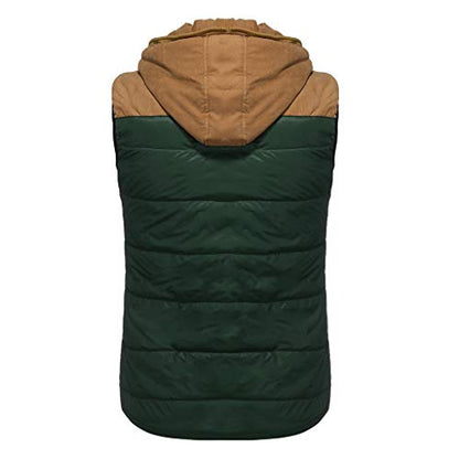 Long Men Men's Hoodie Autumn Winter Zipper Fashion Color Vest Top Coat Synthetic Jacket