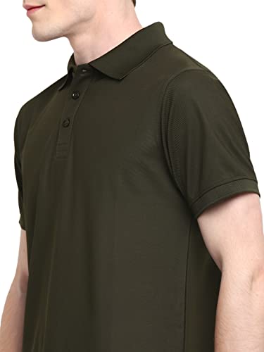 Deniklo Men's Solid Regular fit Polo Shirt