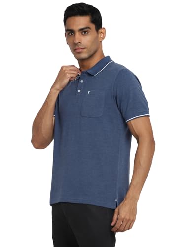 Deniklo Men's Polo Collar T-Shirt with Pocket & Logo DK 225