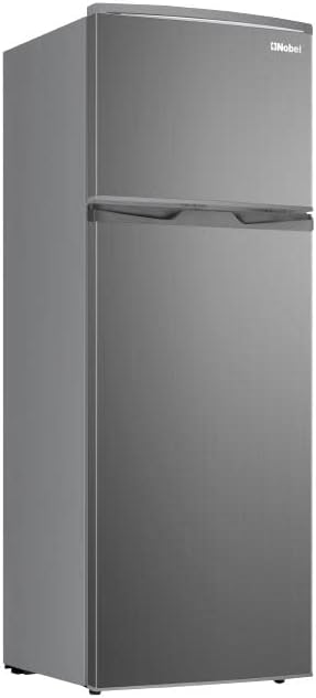 Nobel 225 L Gross / 210 L Net, Double Door Refrigerator, Defrost, R600a Refrigerant, 3 Star, Temperature Control, Inside Light, Outside Condenser, Removable gasket NR255RSI Inox