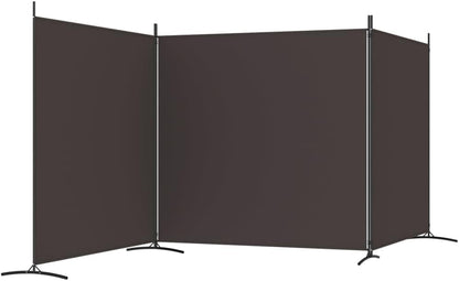 vidaXL 1-Panel Room Divider Folding Panel Screen Movable Partition Privacy Separator Wall Furniture Indoor Bedroom Office Black 175x180 cm