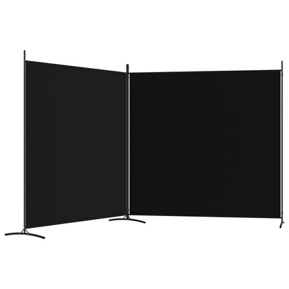 vidaXL 1-Panel Room Divider Folding Panel Screen Movable Partition Privacy Separator Wall Furniture Indoor Bedroom Office Black 175x180 cm