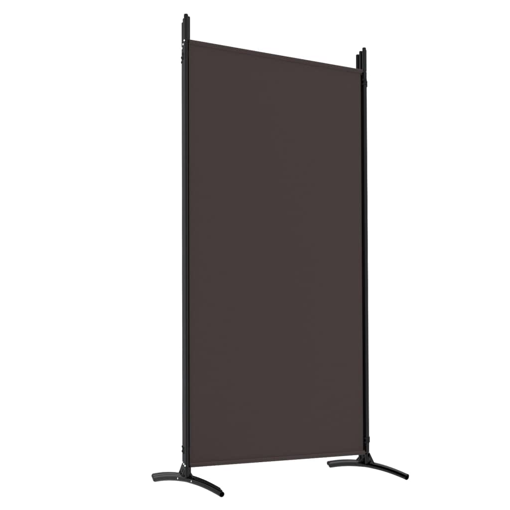 vidaXL 1-Panel Room Divider Folding Panel Screen Movable Partition Privacy Separator Wall Furniture Indoor Bedroom Office Black 175x180 cm