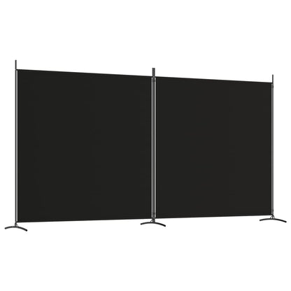 vidaXL 1-Panel Room Divider Folding Panel Screen Movable Partition Privacy Separator Wall Furniture Indoor Bedroom Office Black 175x180 cm