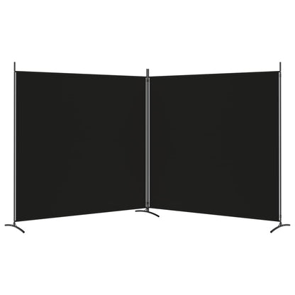 vidaXL 1-Panel Room Divider Folding Panel Screen Movable Partition Privacy Separator Wall Furniture Indoor Bedroom Office Black 175x180 cm