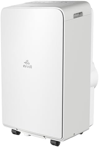 Evvoli Portable Powerful Cooling 1 Ton Air Conditioner With 24 Hours Timer- EVPR 12K PO, White