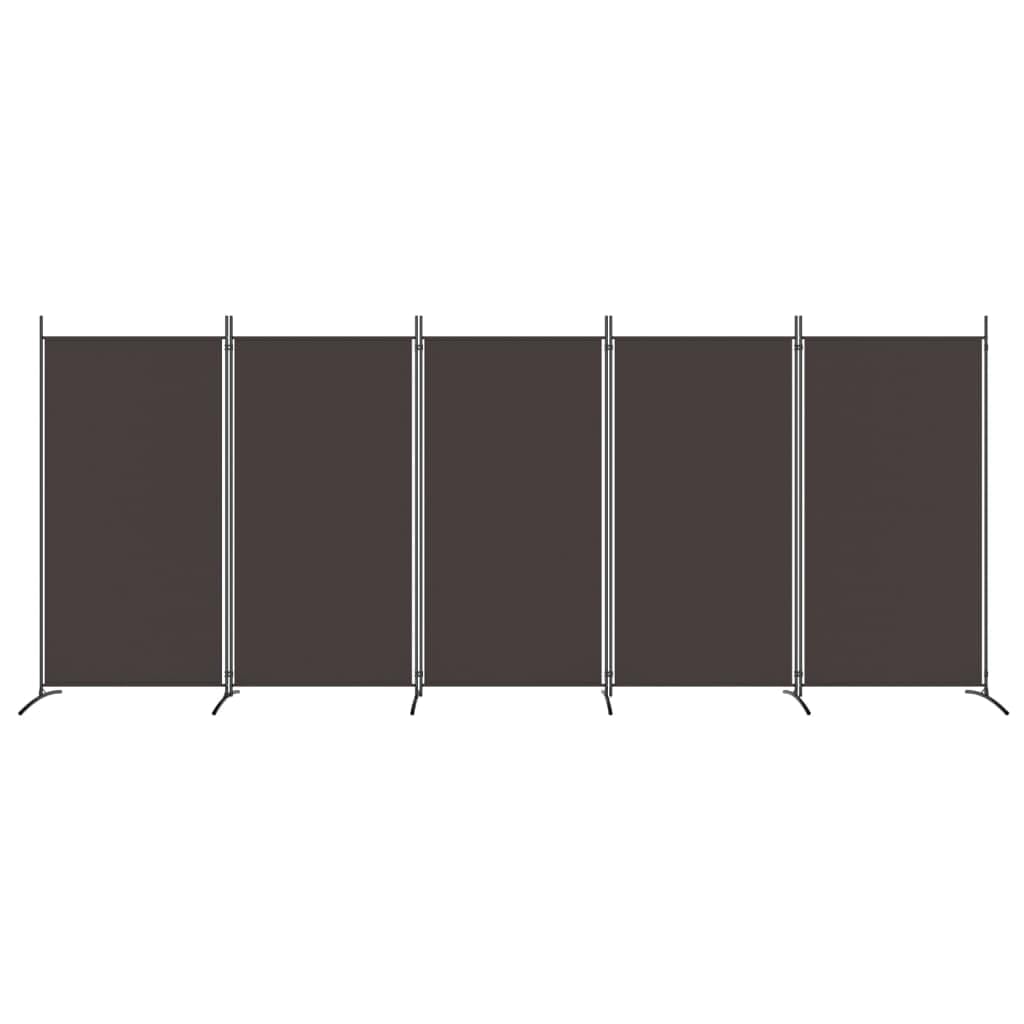 vidaXL 1-Panel Room Divider Folding Panel Screen Movable Partition Privacy Separator Wall Furniture Indoor Bedroom Office Black 175x180 cm