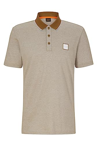 Boss Peoxford 10233410 02 Polo T-Shirts, Large, 280 Open Beige