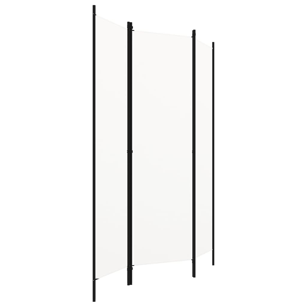 vidaXL 3-Panel Room Divider Folding Panel Screen Movable Partition Privacy Separator Wall Furniture Indoor Bedroom Office Black 150x180 cm