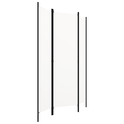 vidaXL 3-Panel Room Divider Folding Panel Screen Movable Partition Privacy Separator Wall Furniture Indoor Bedroom Office Black 150x180 cm