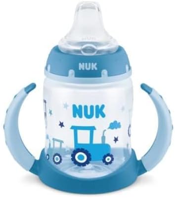 NUK Large Learner Cup, 10 oz, 2 Pack, 9+ Months, Timeless Collection, Amazon Exclusive, 70013, 2 Count (Pack of 1)