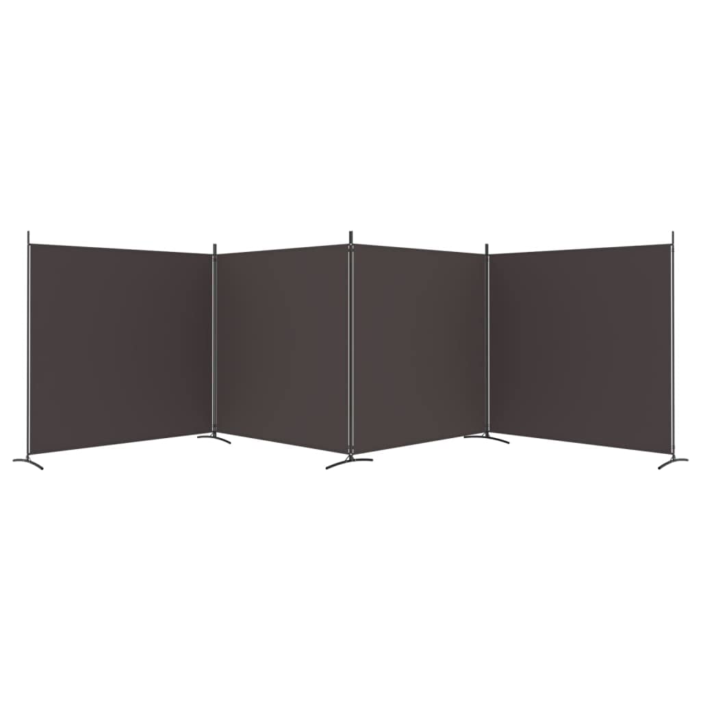 vidaXL 1-Panel Room Divider Folding Panel Screen Movable Partition Privacy Separator Wall Furniture Indoor Bedroom Office Black 175x180 cm