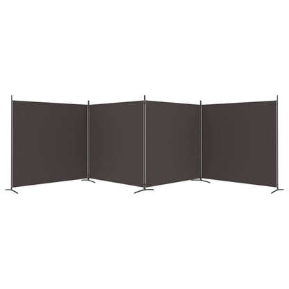 vidaXL 1-Panel Room Divider Folding Panel Screen Movable Partition Privacy Separator Wall Furniture Indoor Bedroom Office Black 175x180 cm