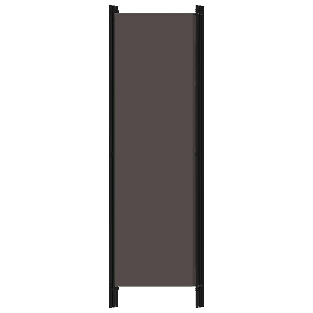 vidaXL 3-Panel Room Divider Folding Panel Screen Movable Partition Privacy Separator Wall Furniture Indoor Bedroom Office Black 150x180 cm