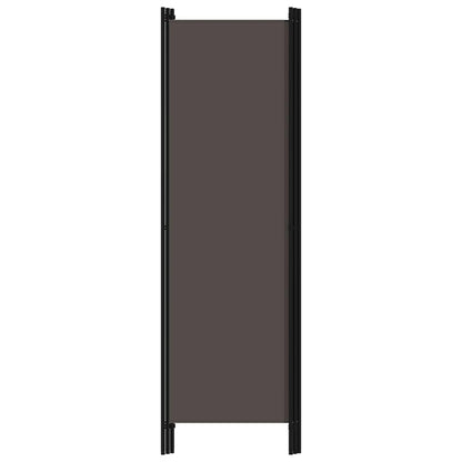 vidaXL 3-Panel Room Divider Folding Panel Screen Movable Partition Privacy Separator Wall Furniture Indoor Bedroom Office Black 150x180 cm