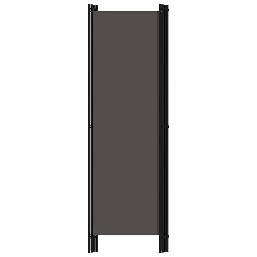 vidaXL 3-Panel Room Divider Folding Panel Screen Movable Partition Privacy Separator Wall Furniture Indoor Bedroom Office Black 150x180 cm