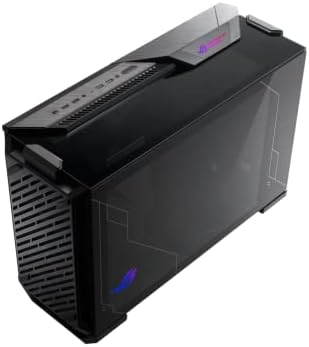 ASUS ROG Z11 Mini-ITX/DTX Gaming Case with Patented 11° Tilt Design, Compatible with ATX Power Supply,3-Slot Graphics, Front I/O USB 3.2 Gen 2 Type-C, 2x USB 3.2 Gen 1 Type-A and ARGB Control Button