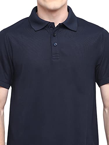 Deniklo Men's Solid Regular fit Polo Shirt