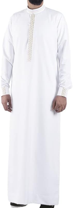 Premium White Thobe | Mens Islamic Jubbah | Mens Thobe | White Thawb