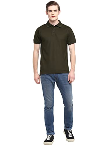 Deniklo Men's Solid Regular fit Polo Shirt