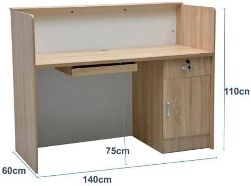 Modern Work Station, Reception table with New look Office Reception 140cm