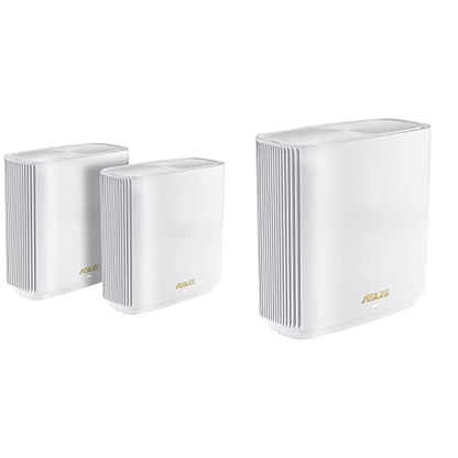 ASUS ZenWiFi XT9 AX7800 Tri-Band WiFi 6 Mesh WiFi System, 802.11ax, up to 5700 sq ft & 6+ rooms, AiMesh, Lifetime Free Internet Security, Parental Controls, Easy Setup, 2.5G WAN port