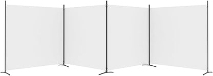 vidaXL 1-Panel Room Divider Folding Panel Screen Movable Partition Privacy Separator Wall Furniture Indoor Bedroom Office Black 175x180 cm