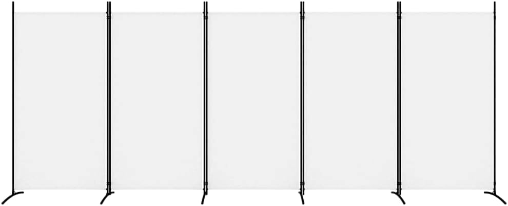 vidaXL 1-Panel Room Divider Folding Panel Screen Movable Partition Privacy Separator Wall Furniture Indoor Bedroom Office Black 175x180 cm