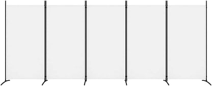 vidaXL 1-Panel Room Divider Folding Panel Screen Movable Partition Privacy Separator Wall Furniture Indoor Bedroom Office Black 175x180 cm