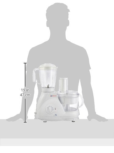 Bajaj FX-11 Food Factory 600W Food Processor, White