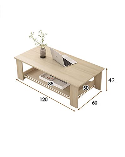 Coffee Table, Wood Tatami Low Table, Balcony Tea Table, Picnic Table, and Entertainment Table, for Living Room Home Office Rectangle Coffee Table (Black, 120 * 60 * 42cm)